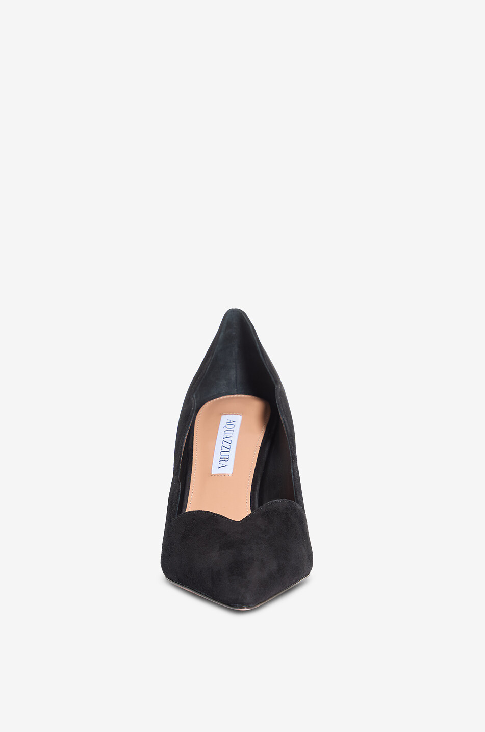 AQUAZZURA Escarpins à talons aiguilles en daim Petal 85 Femme NOIR 2