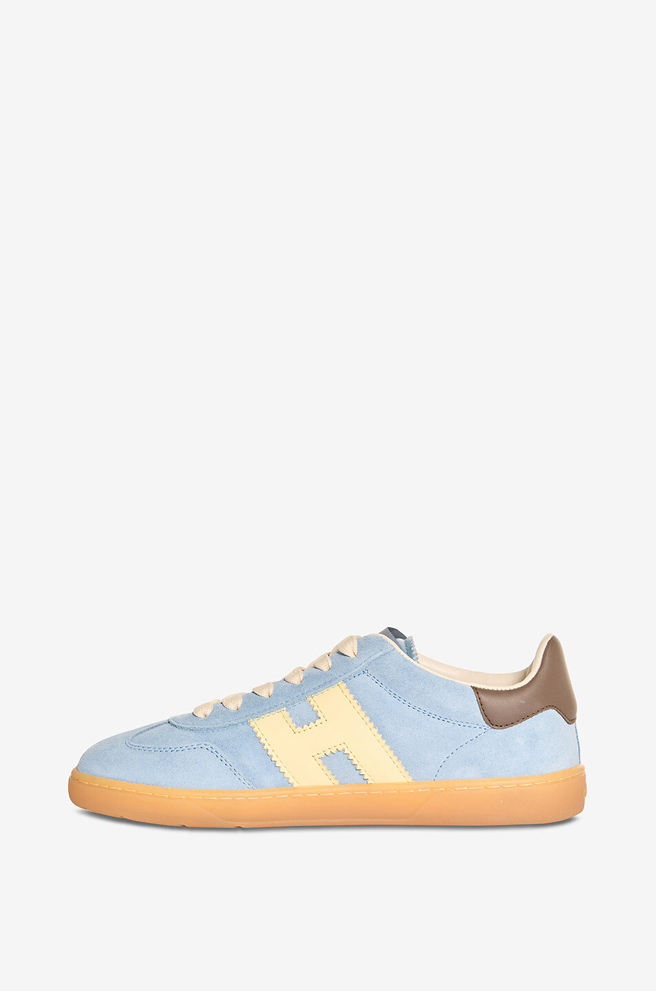 HOGAN Niedrige Schnürsneakers aus Wildleder und Leder Hogan Cool Damen HELLBLAU 3