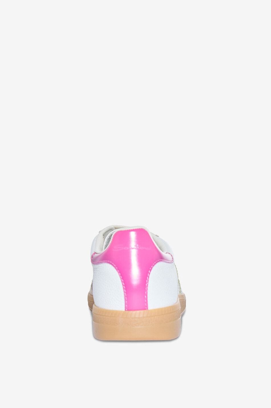 SANTONI DBS Oly leather low-top sneakers Women WHITE 4