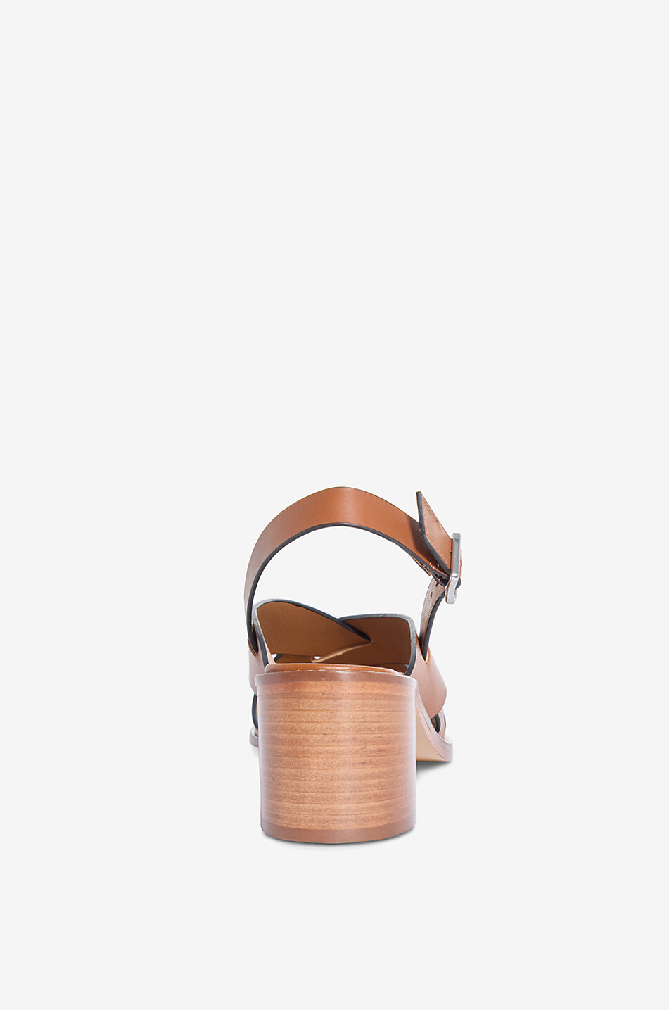 BONGENIE Sandalen mit Blockabsatz aus Glattleder Glyde 60 Damen BRAUN 4