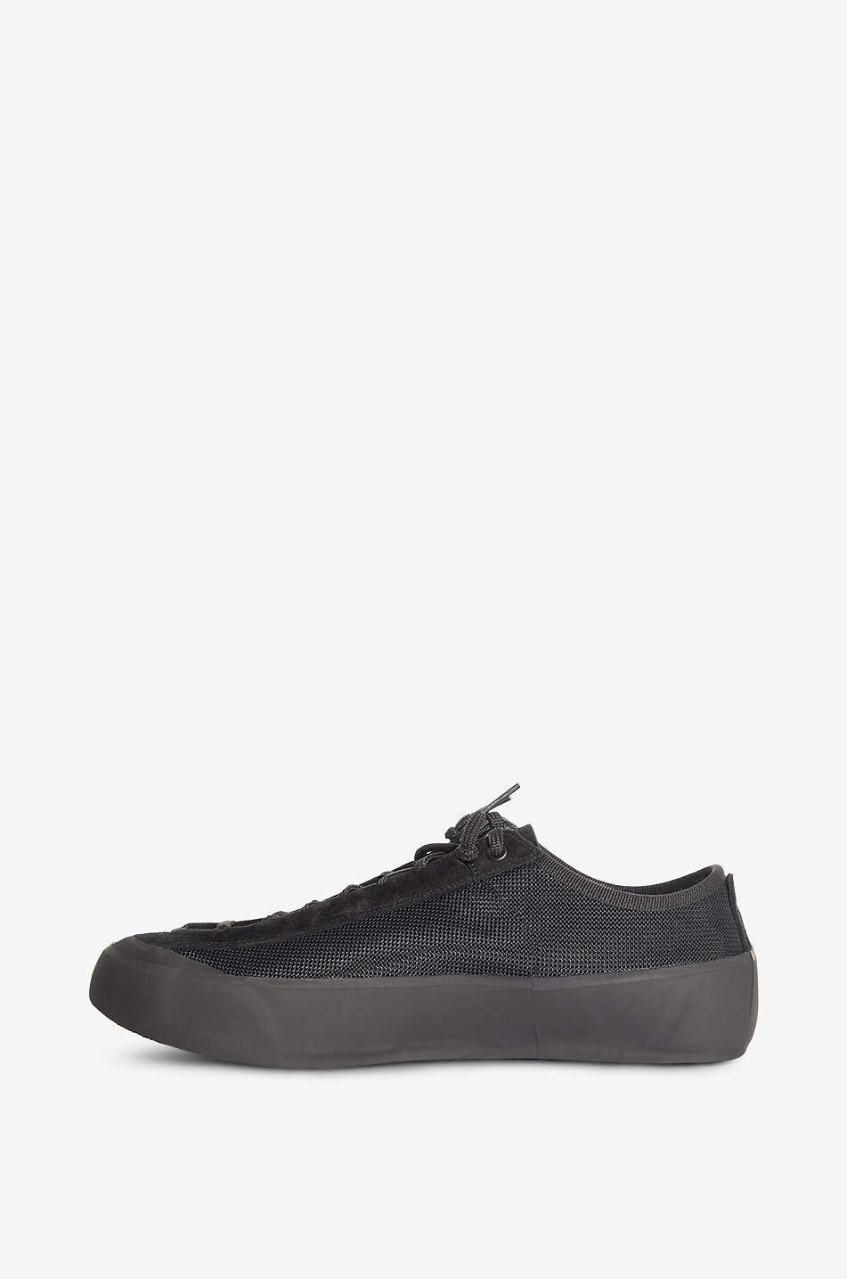 STONE ISLAND S100010 Poly Mesh mesh and suede low-top sneakers Men BLACK 3