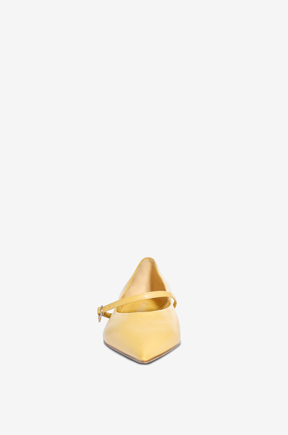 BONGENIE Tamsin 10 nappa leather pointed-toe Mary Jane flats Women LIGHT YELLOW 2