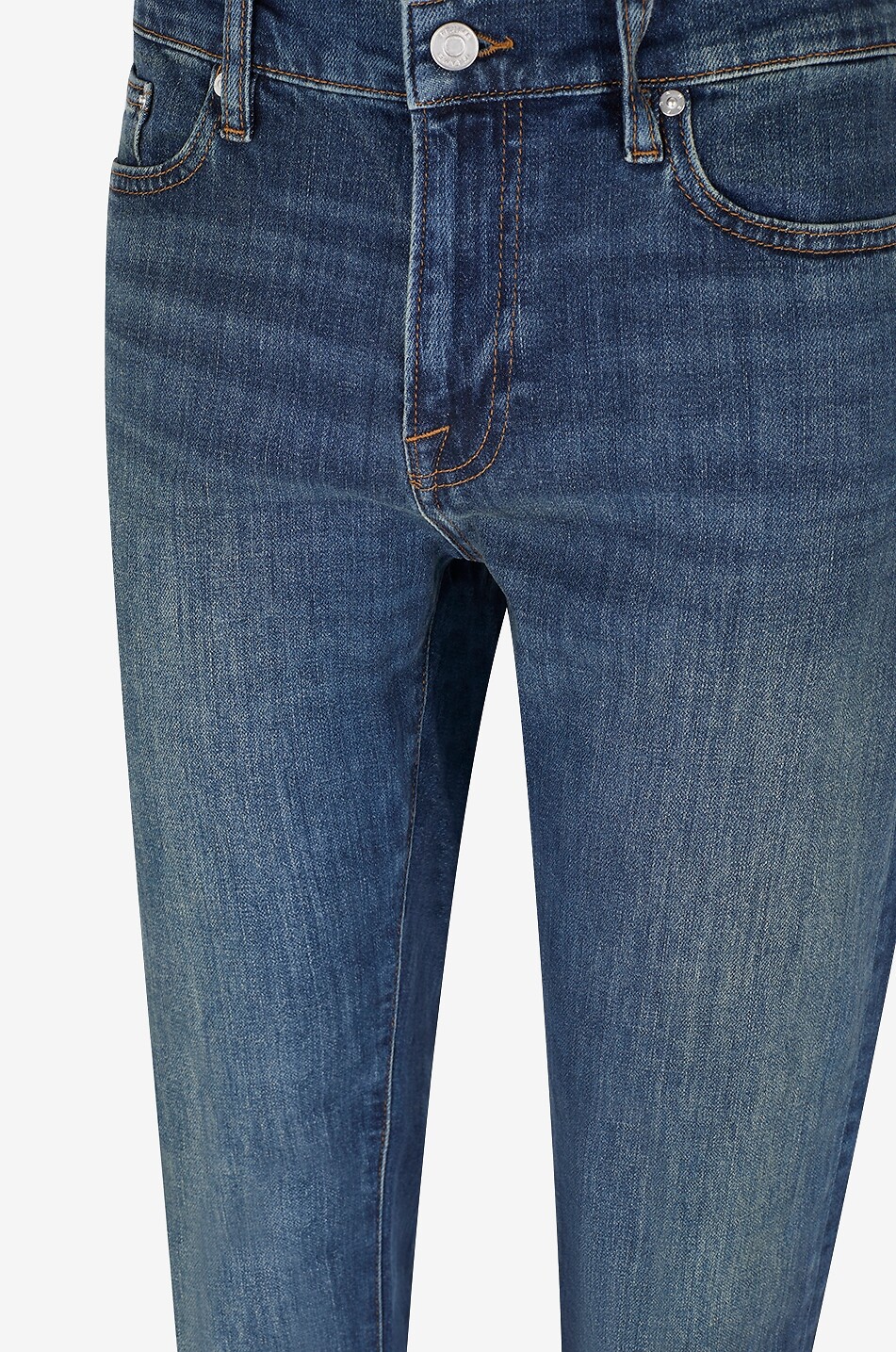 FRAME L'Homme Slim In Freetown cotton slim-fit jeans Men DARK BLUE 3