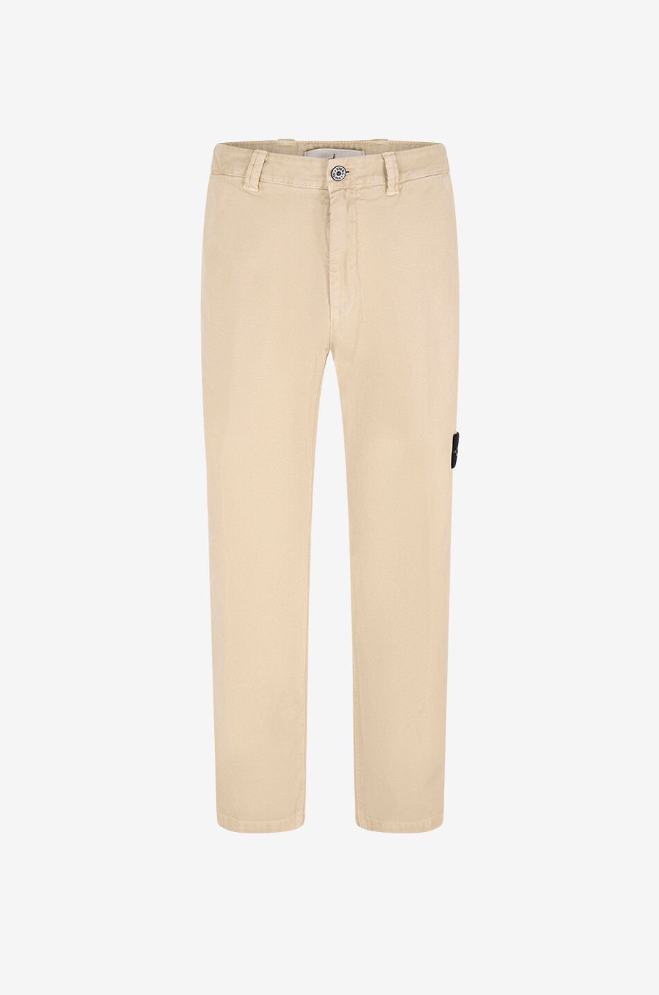 3100037 Organic Panama Cotton Old Effect straight-leg canvas trousers