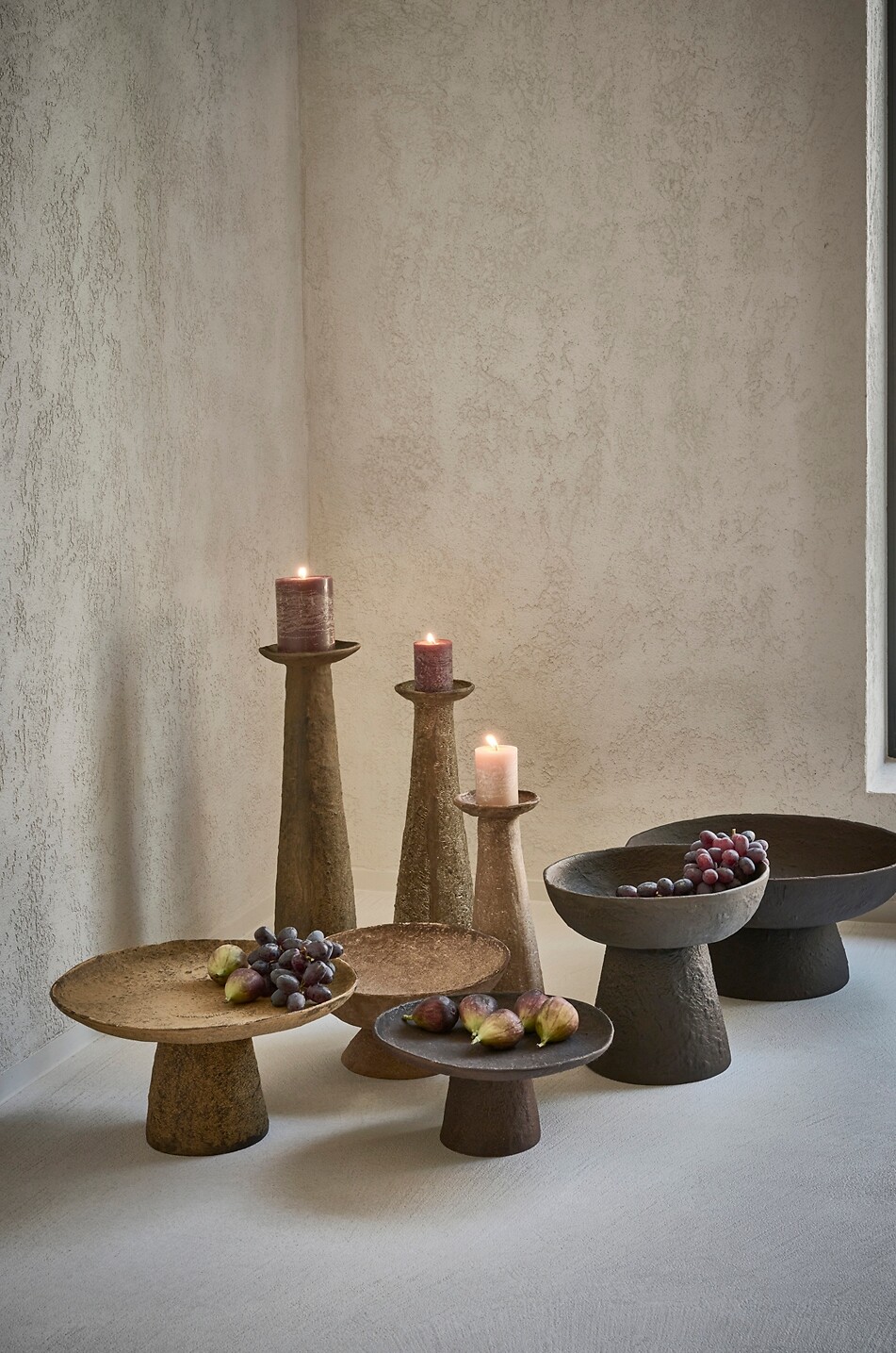 POMAX Plat sur pied en aluminium Niza - H18 Maison MARRON 3
