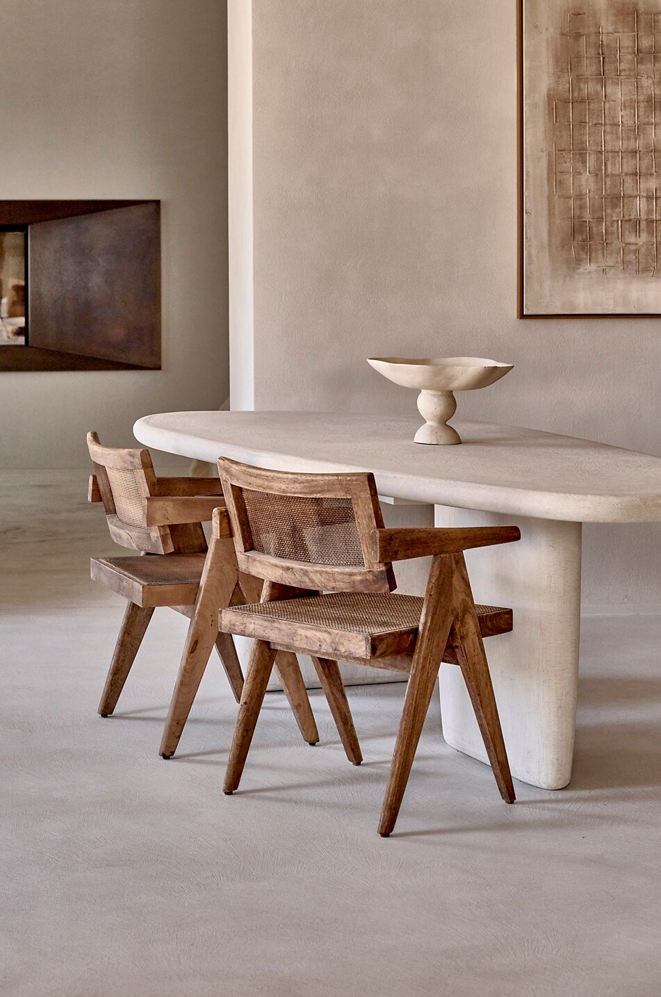 POMAX Apilar papier-mâché decorative bowl - H25 Home WHITE 2