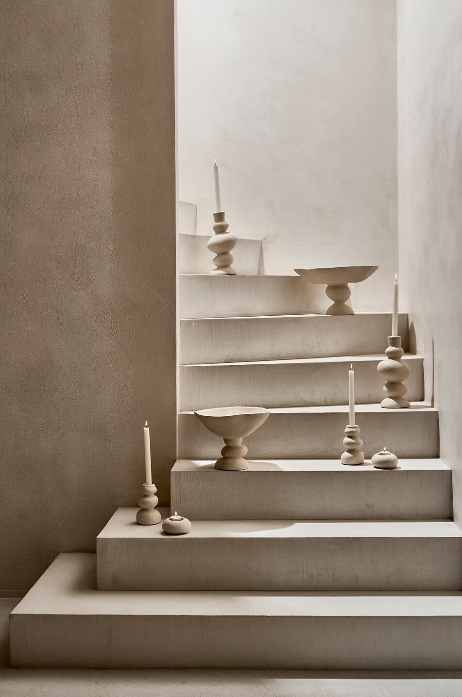 POMAX Apilar papier-mâché decorative bowl - H25 Home WHITE 3