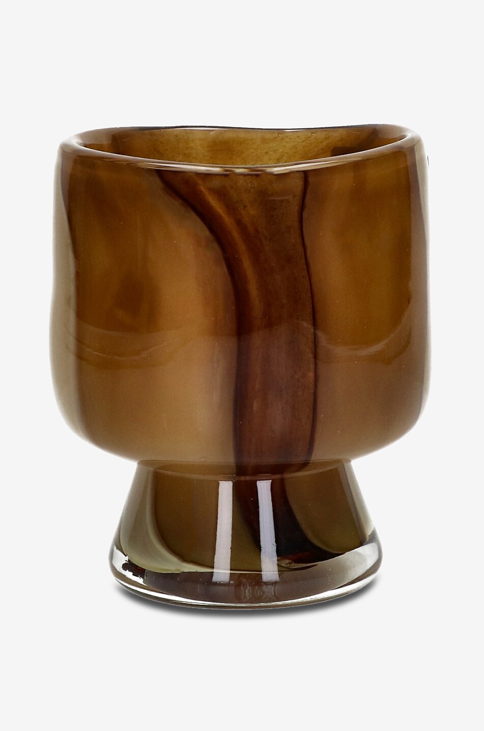 POMAX Photophore et vase en verre technique tie and dye Camou - H12 Maison CAMEL 1