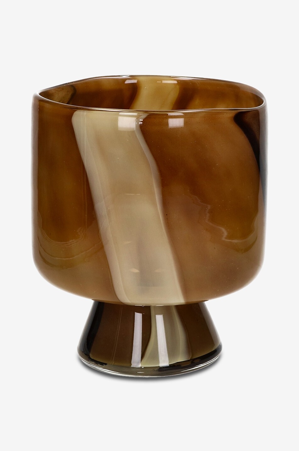 POMAX Vase et photophore avec motif tie and dye Camou - H21 Maison CAMEL 1