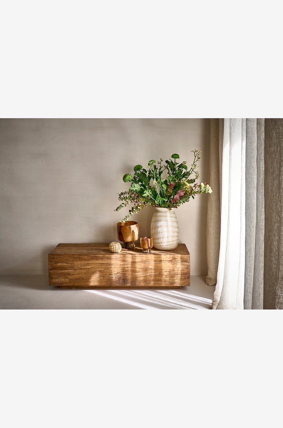 POMAX Vase et photophore avec motif tie and dye Camou - H21 Maison CAMEL 2