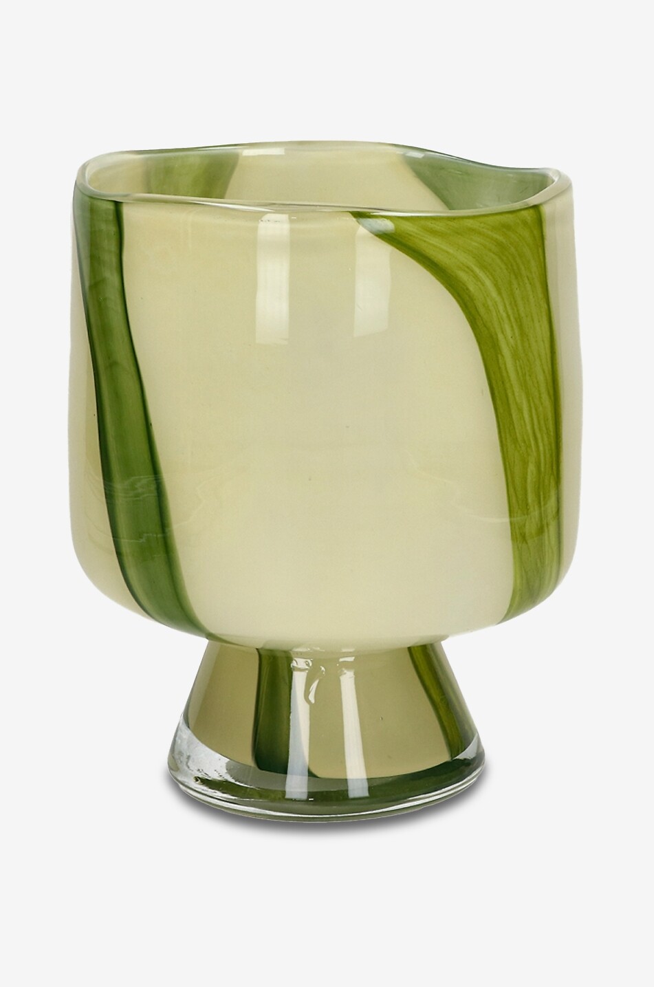 Vase et photophore avec motif tie and dye Camou - H21