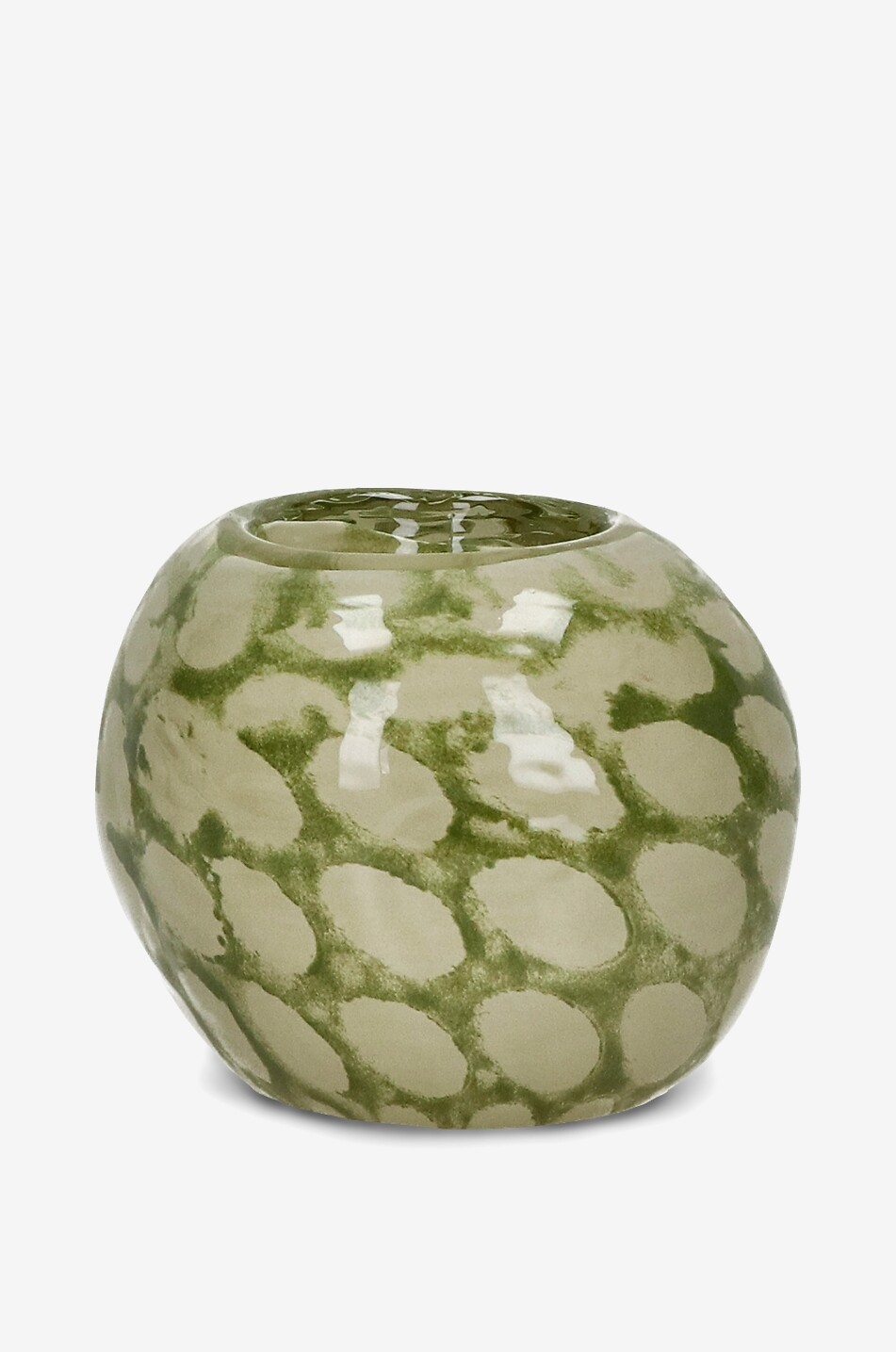 POMAX Vase et photophore avec motif tie and dye Camou - H8 Maison VERT 1