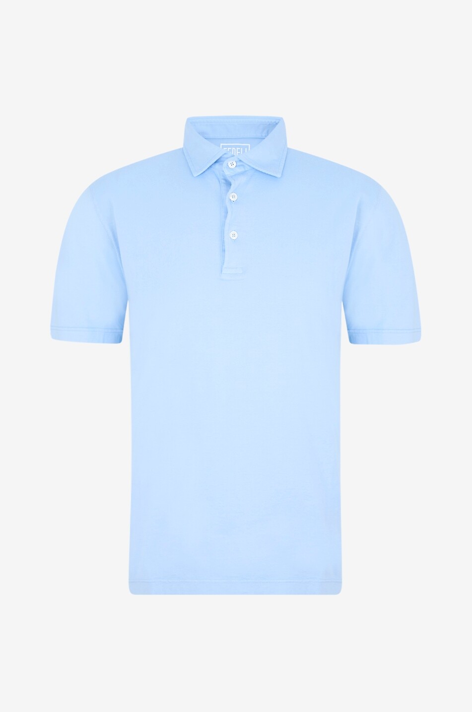 Dusty cotton jersey short-sleeved polo shirt