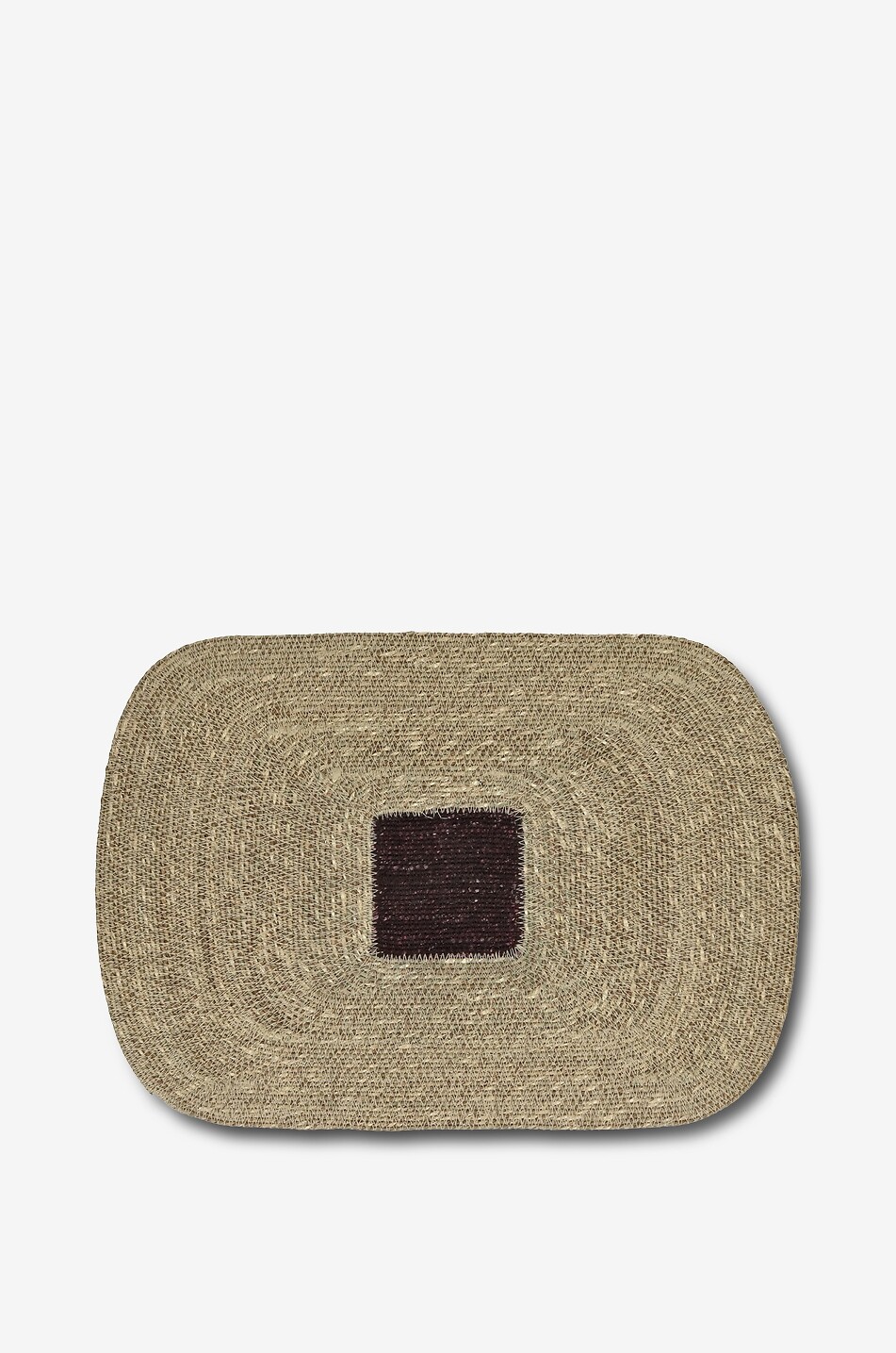 POMAX Quadri rectangular raffia placemat Home BEIGE 1