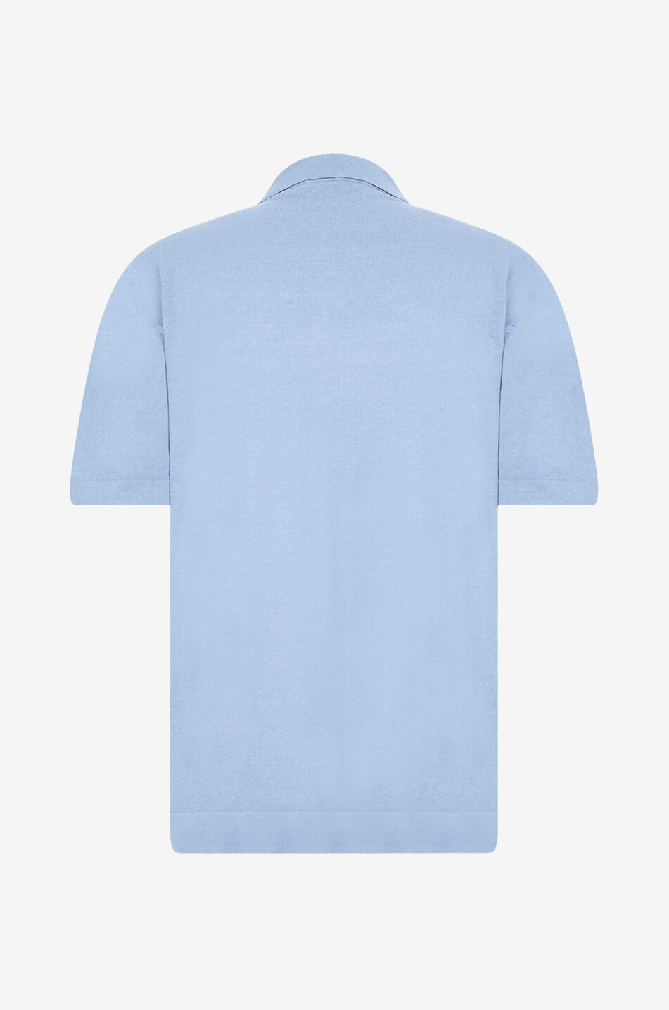 SLOWEAR Chemise à manches courtes en jersey de lin et coton Homme BLEU MOYEN 2