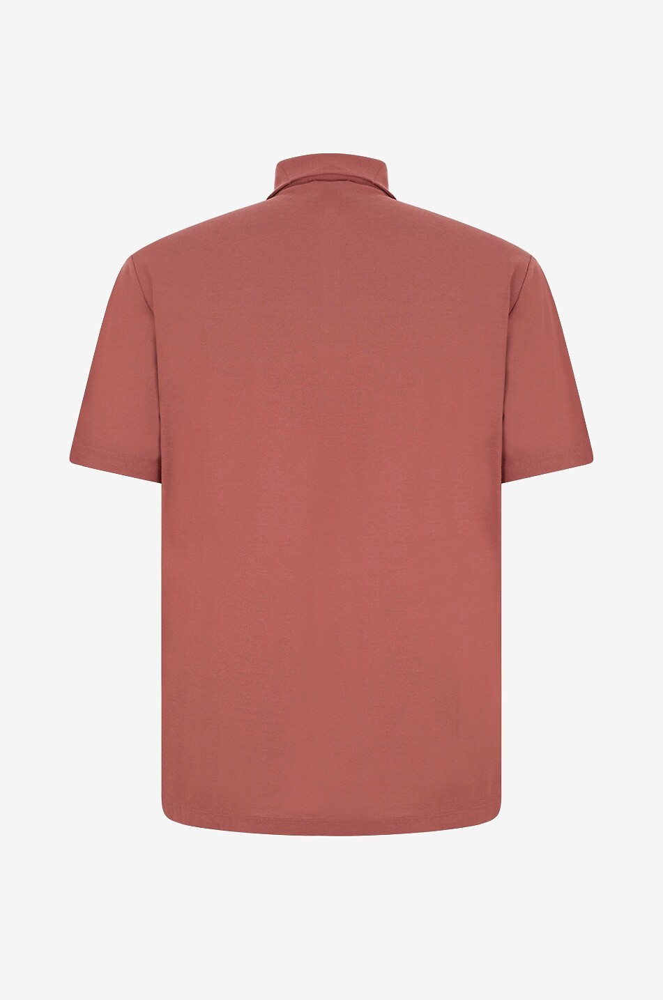 SLOWEAR Kurzarm-Polohemd aus Baumwolljersey Herren ROT 2