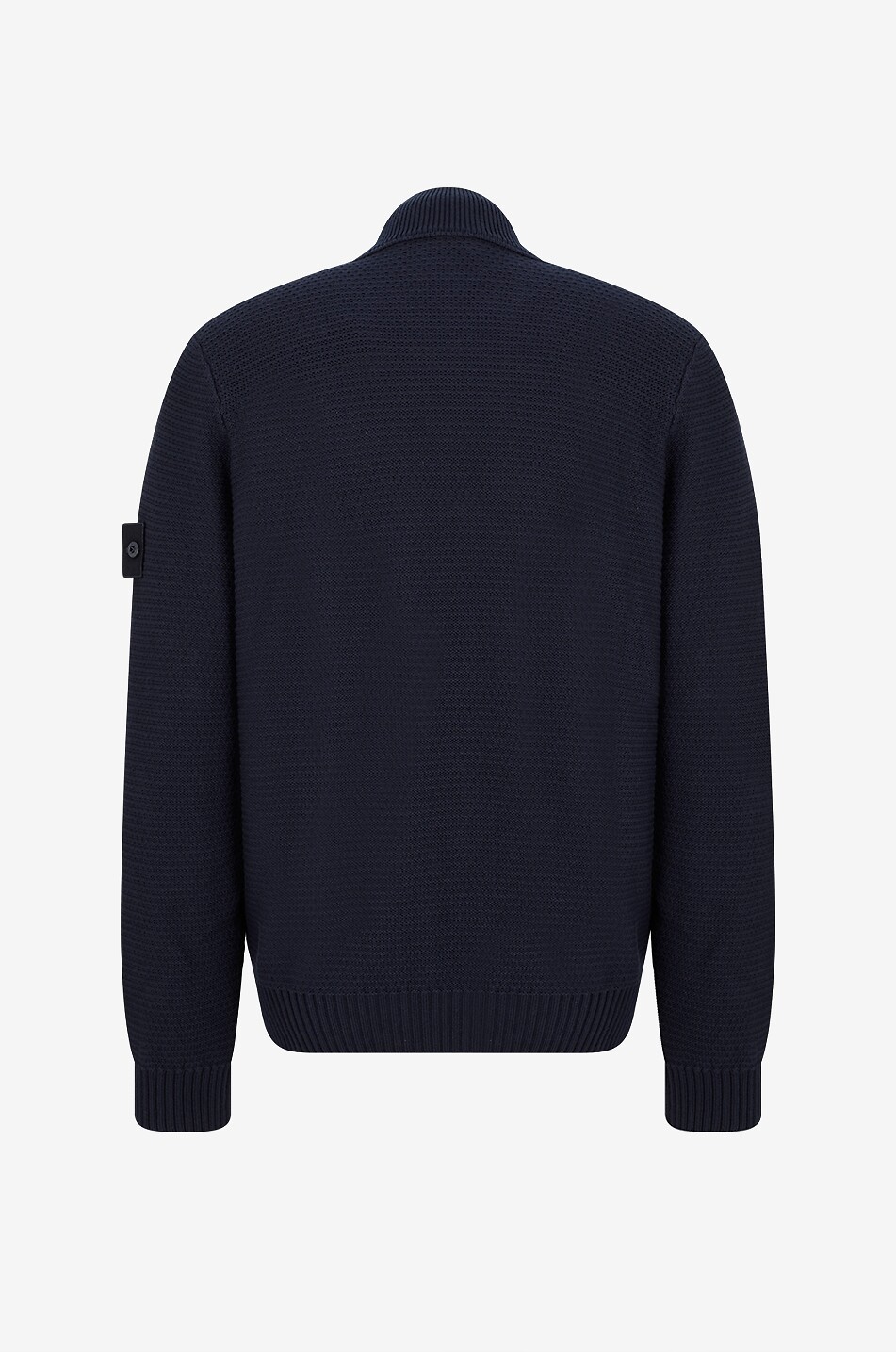 5100048 Ghost cotton and cashmere full-zip cardigan - STONE ISLAND