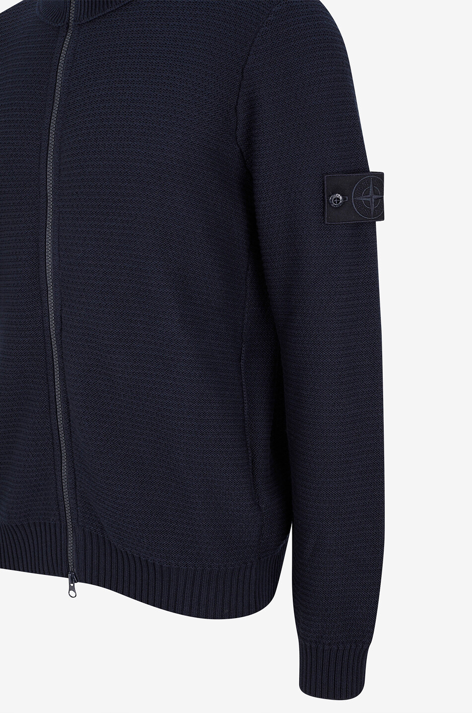 STONE ISLAND Cardigan mit Reissverschluss aus Baumwolle und Kaschmir 5100048 Ghost Herren DUNKELBLAU 3