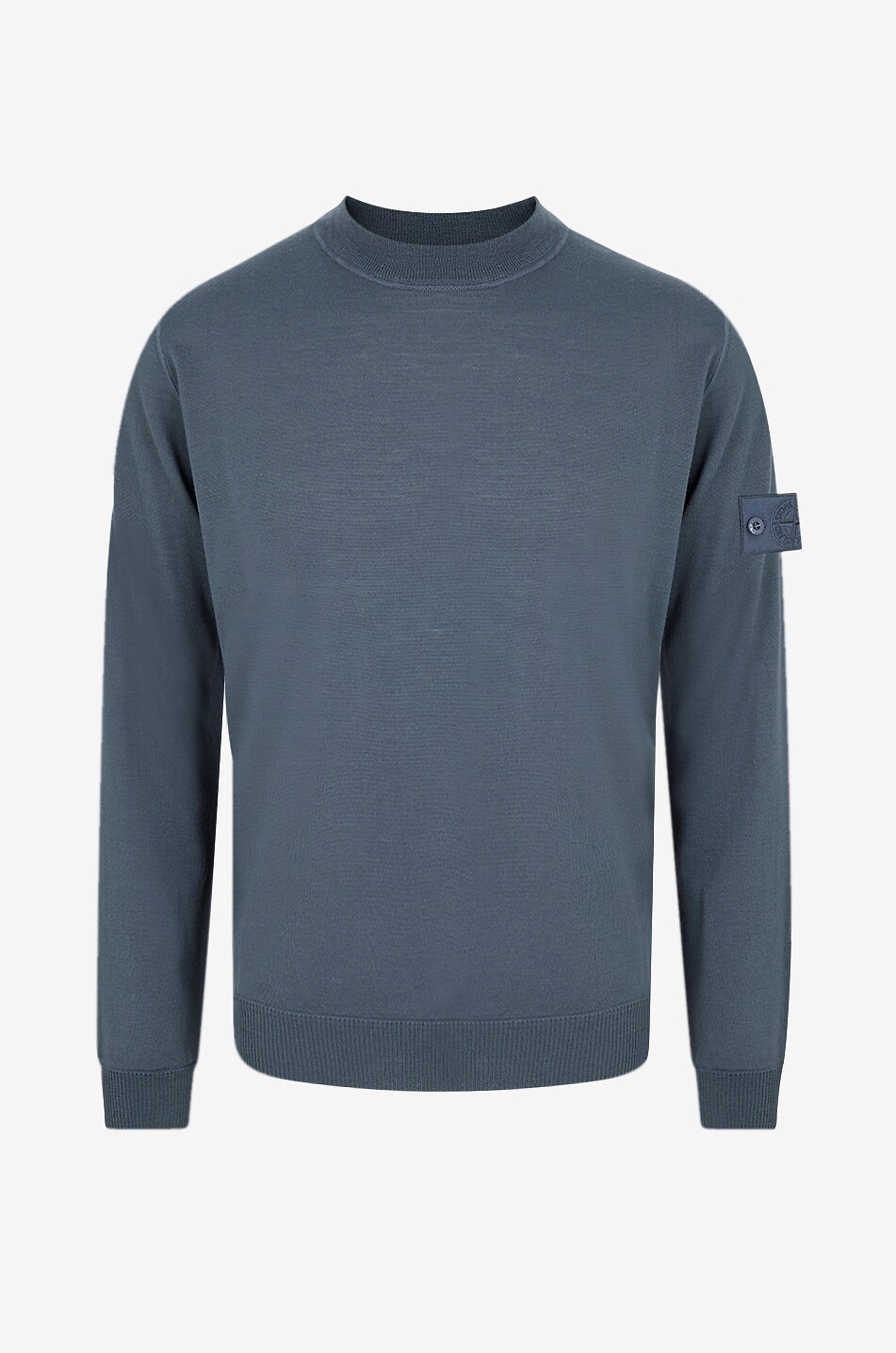 STONE ISLAND Pullover mit Rundhalsausschnitt aus Schurwolle 5100074 Ghost Herren BLAU 1