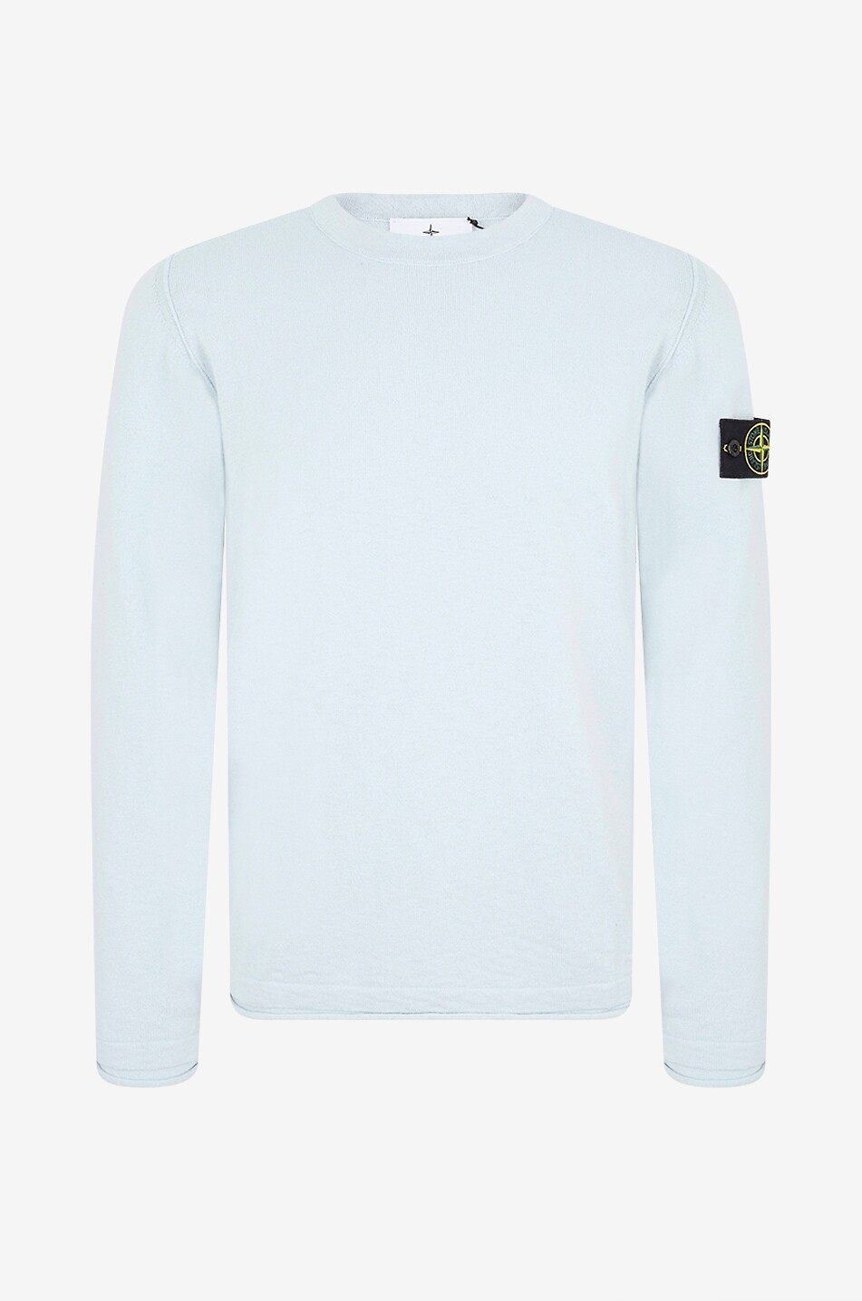STONE ISLAND 5100052 Organic Cotton with Nylon crewneck jumper Men LIGHT BLUE 1