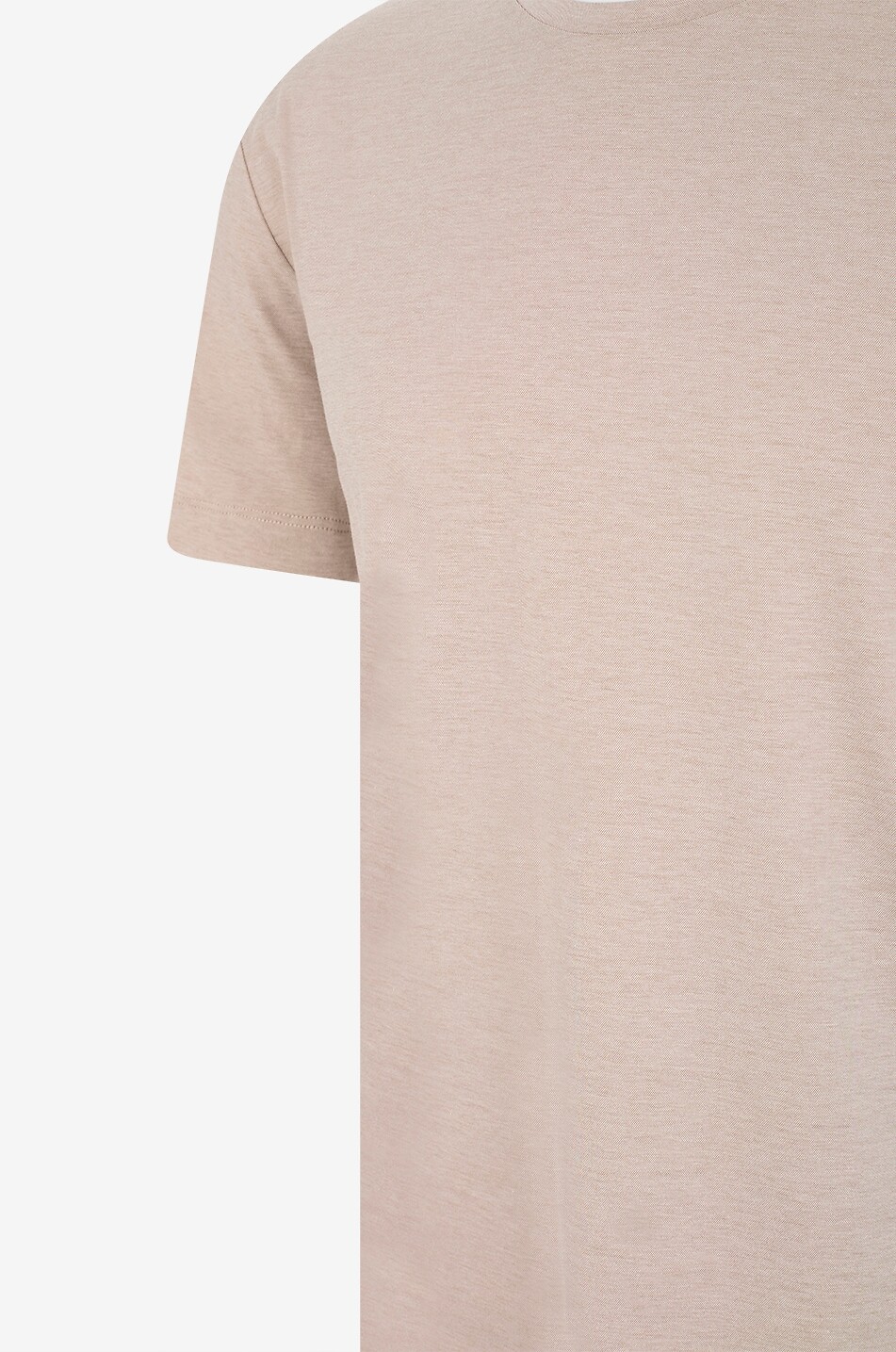 MAURIZIO BALDASSARI Kurzarm-T-Shirt mit Rundhalsausschnitt aus Baumwolljersey Herren HELLBRAUN 3