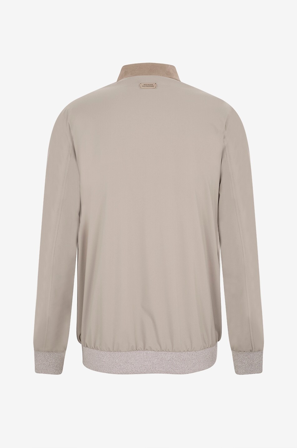 MAURIZIO BALDASSARI Blouson léger boutonné à col montant en microfibres Homme MARRON 2