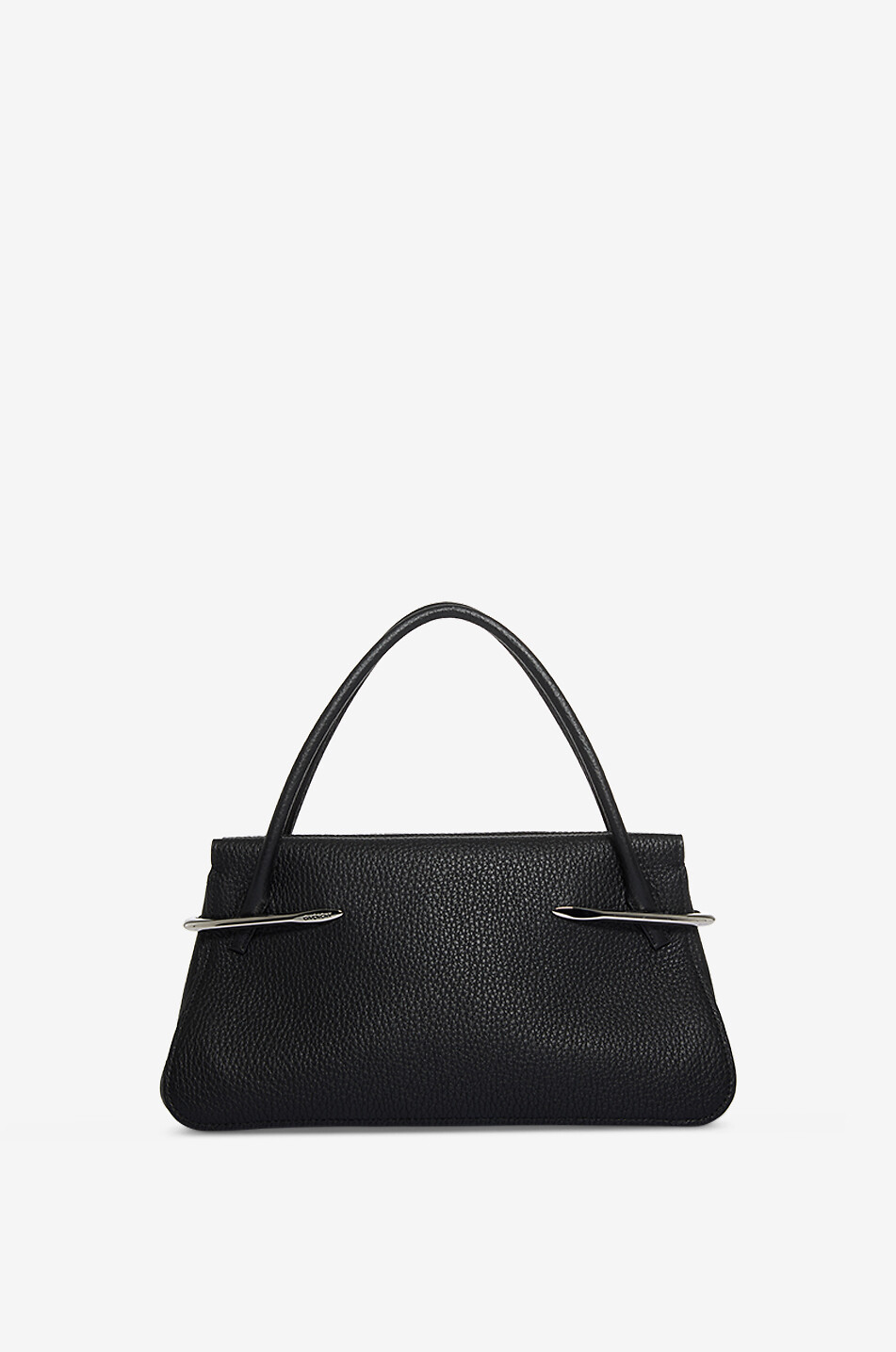 GIVENCHY Pinch Medium trapezoid handbag in patent leather Women BLACK 1