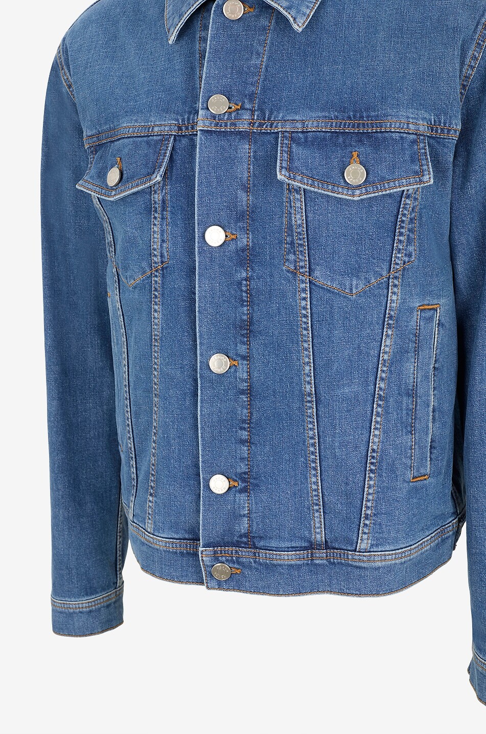 JACOB COHEN Kurze Jeansjacke Trucker Herren MITTELBLAU 3