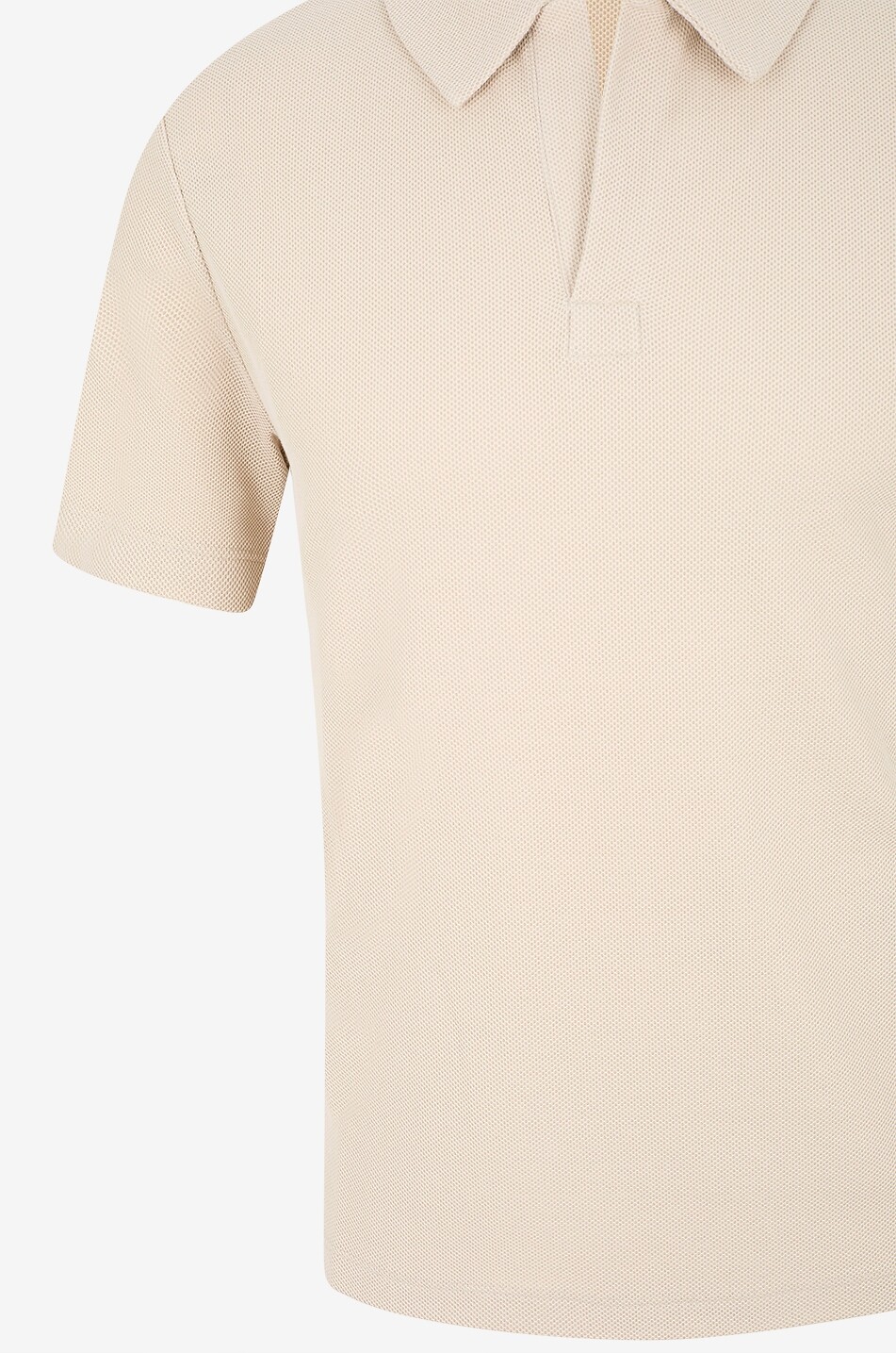 JACOB COHEN Polo à manches courtes en coton et soie Raw Homme Beige clair 3