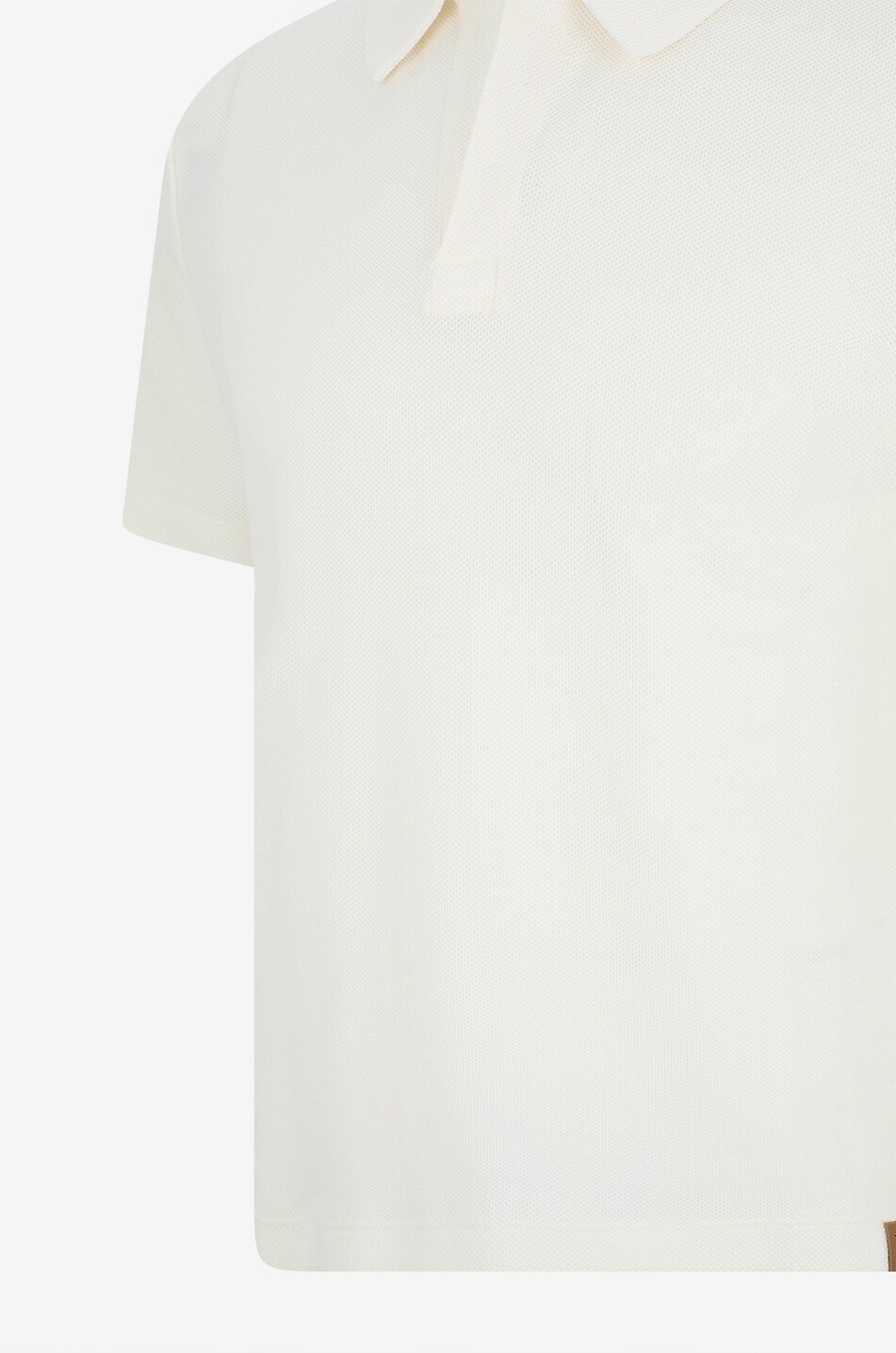 JACOB COHEN Polo à manches courtes en coton et soie Raw Homme BLANC CASSE 3