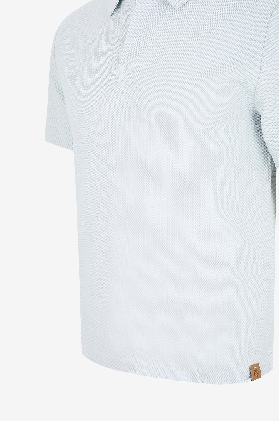 JACOB COHEN Kurzarm-Polohemd aus Baumwolle und Seide Raw Herren HELLBLAU 3