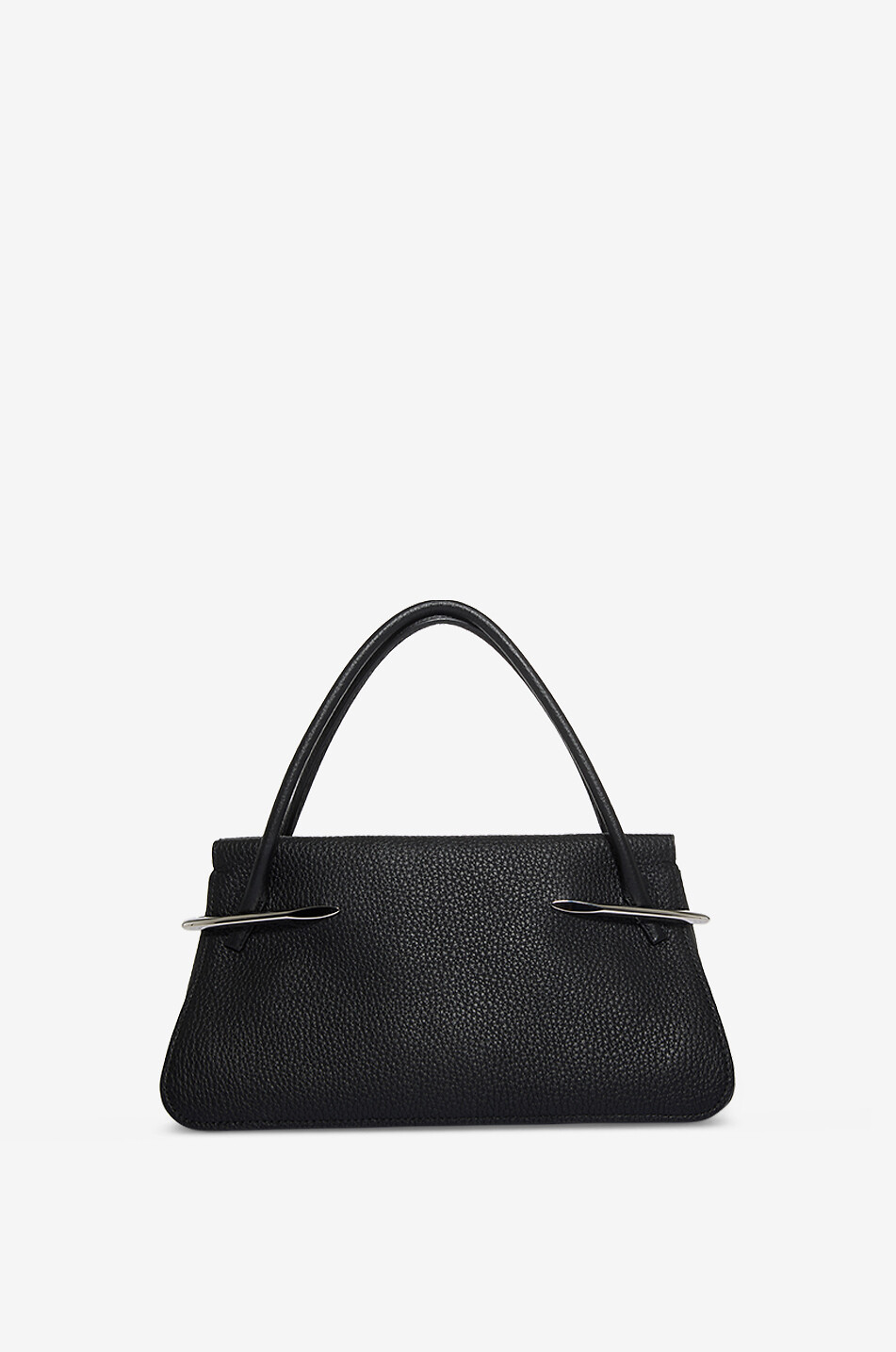 GIVENCHY Pinch Medium trapezoid handbag in patent leather Women BLACK 3