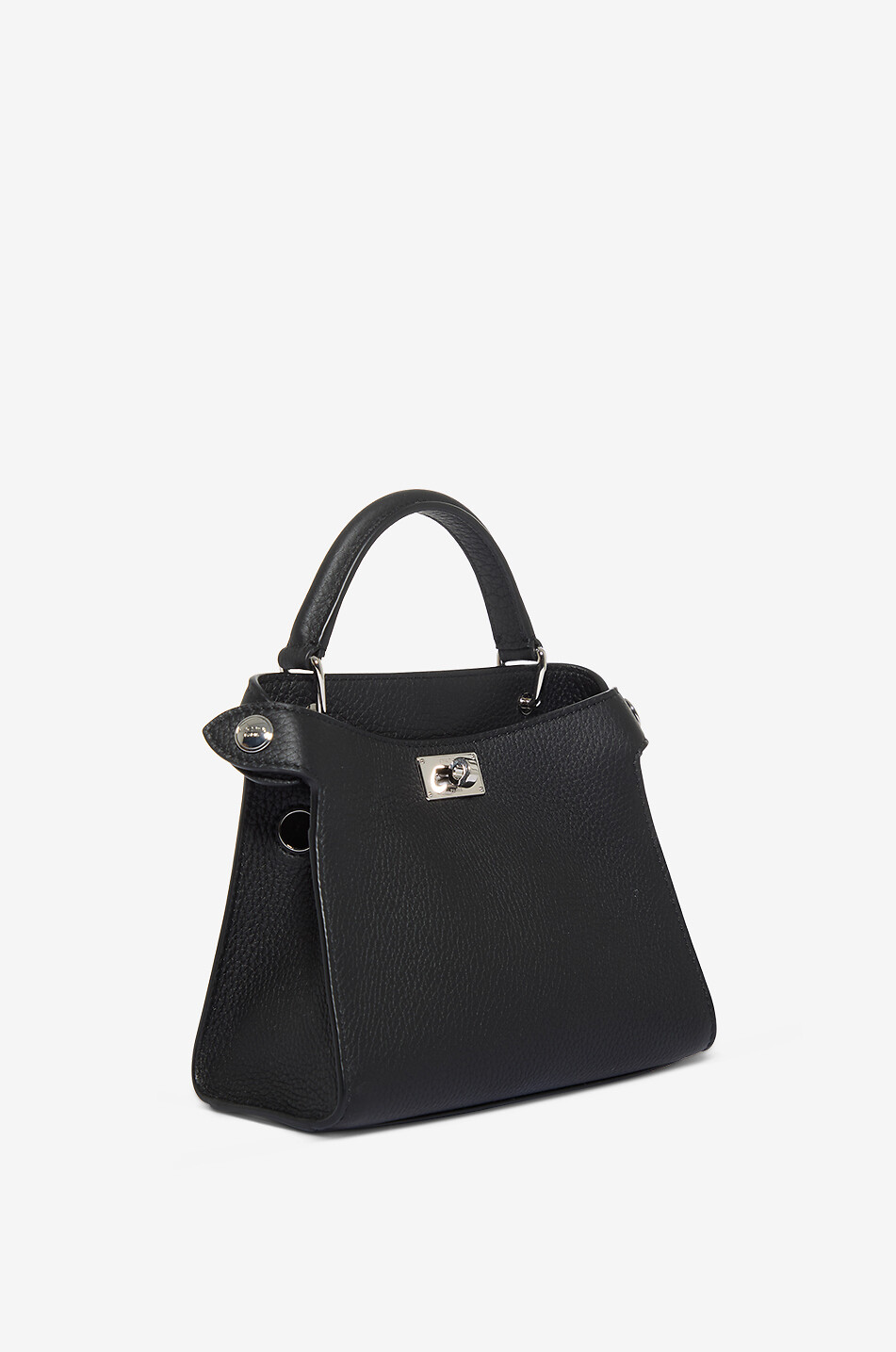 MICHINO Handtasche aus genarbtem Leder Lutece Nano Damen SCHWARZ 2