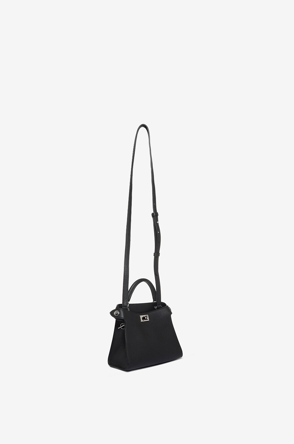 MICHINO Handtasche aus genarbtem Leder Lutece Nano Damen SCHWARZ 5