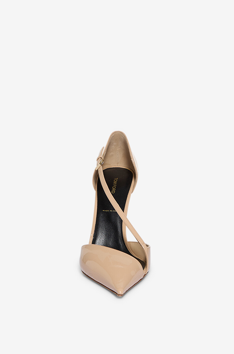 TOM FORD Asymmetric 105 stiletto heel pumps in patent leather Women [akeneo-beigefonce] 2