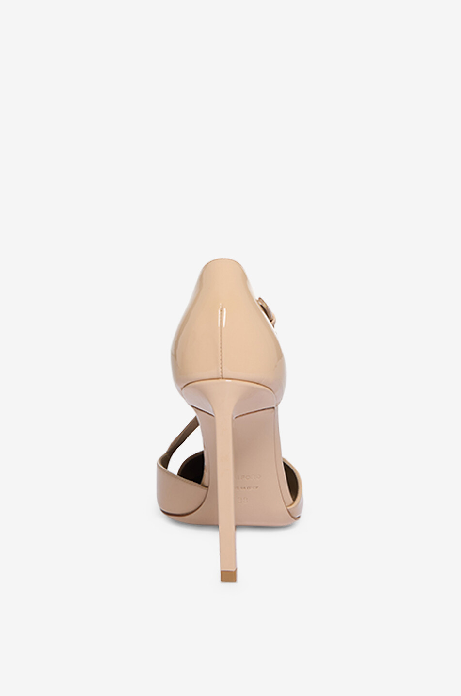 TOM FORD Asymmetric 105 stiletto heel pumps in patent leather Women [akeneo-beigefonce] 4
