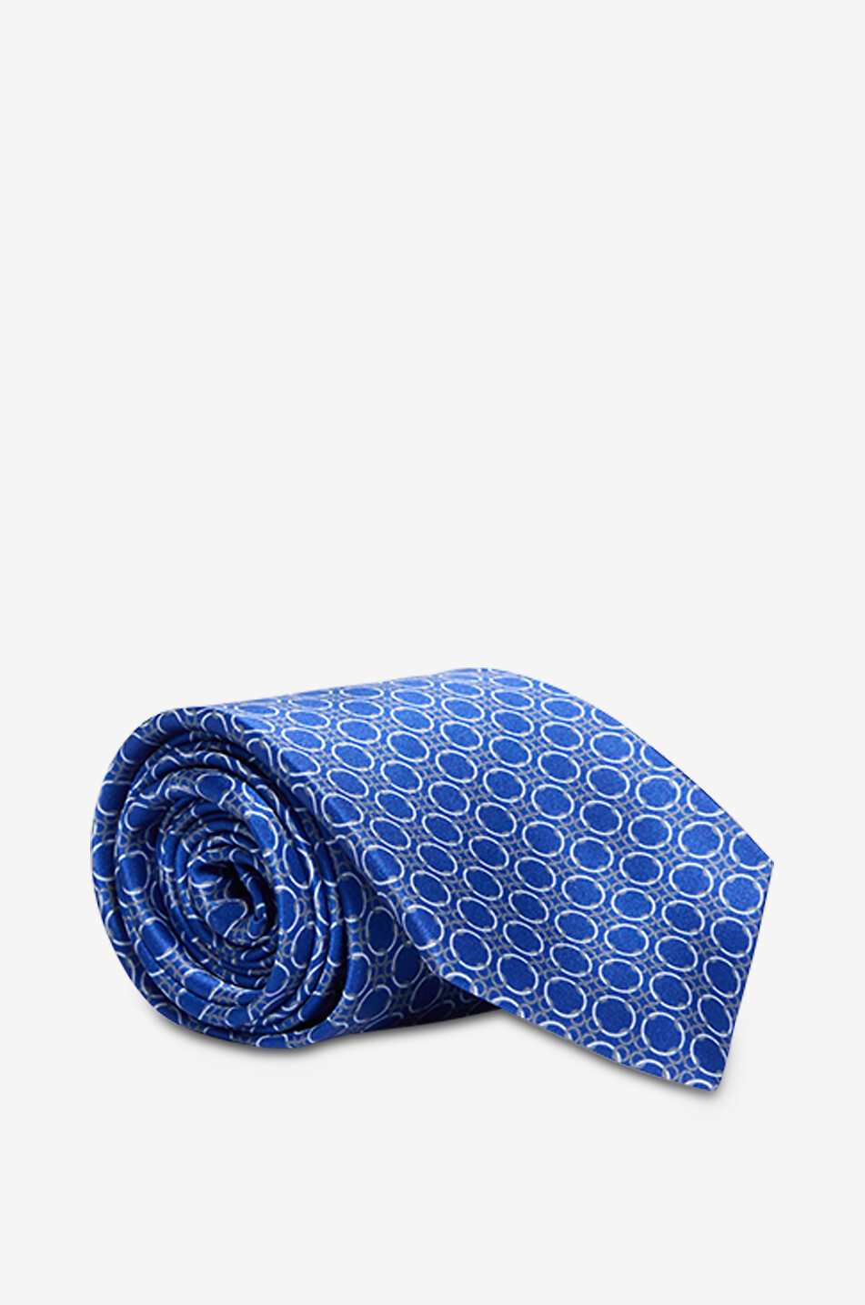 Printed silk tie
