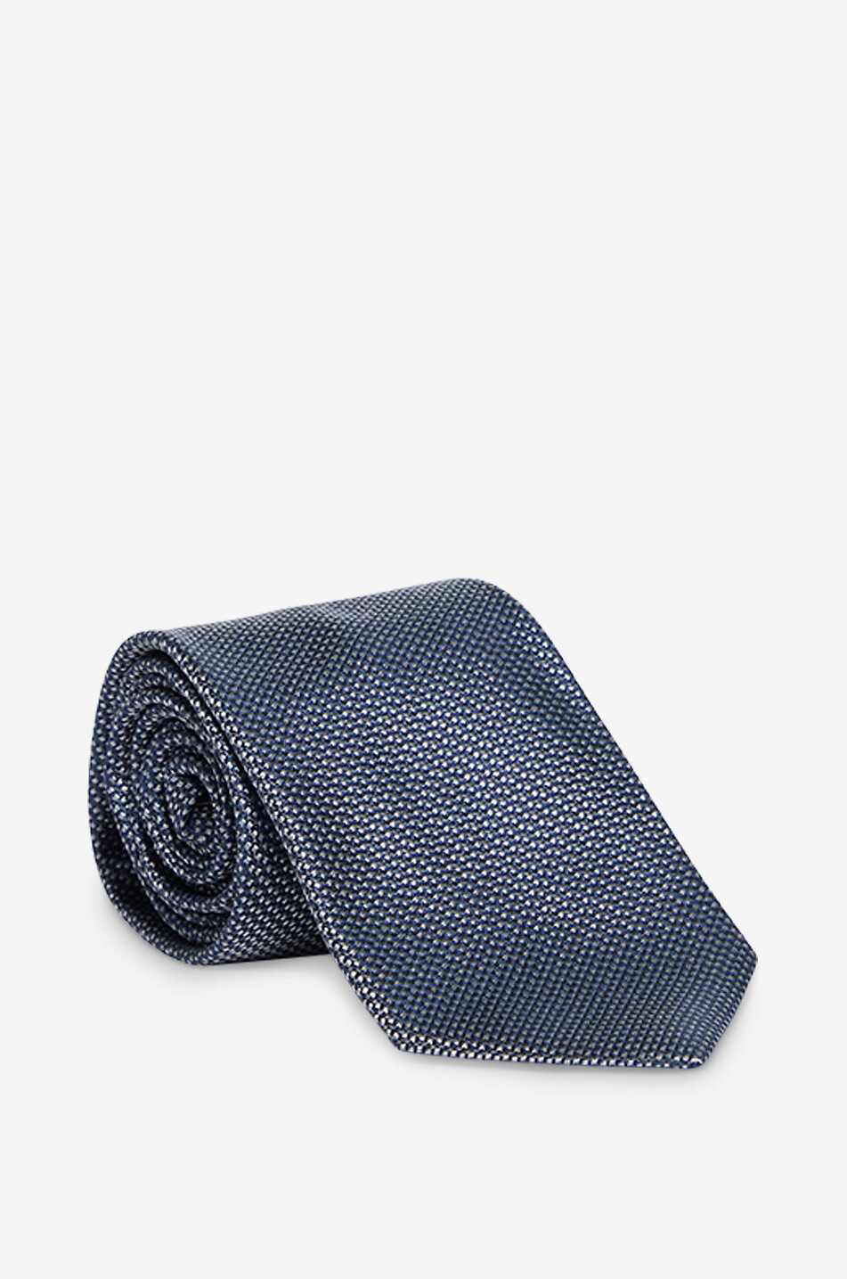 BONGENIE Printed silk tie Men BLUE 1