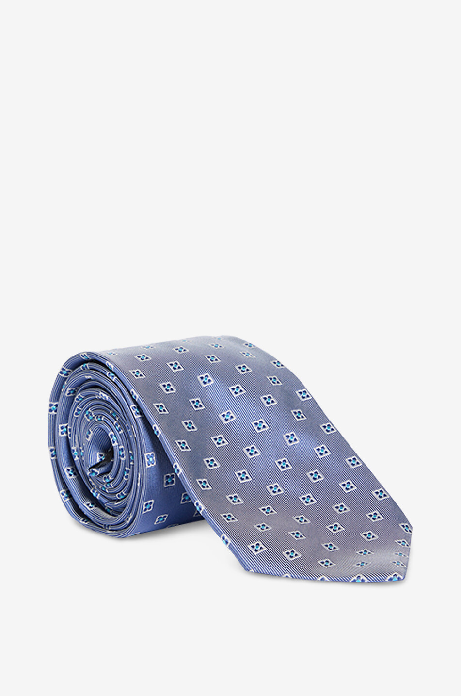 BONGÉNIE Cravate en soie imprimée Homme BLEU CLAIR 1