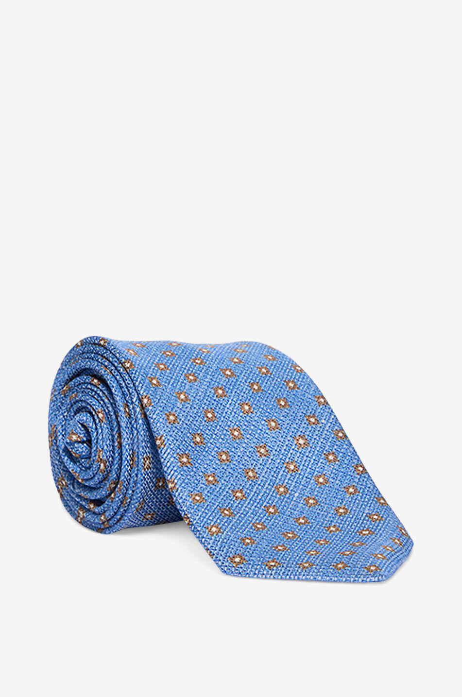 Printed silk tie