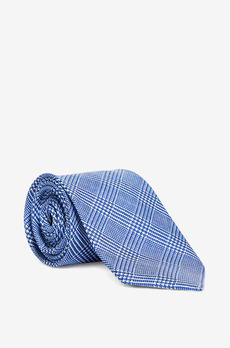BONGENIE Printed silk tie Men MEDIUM BLUE 1