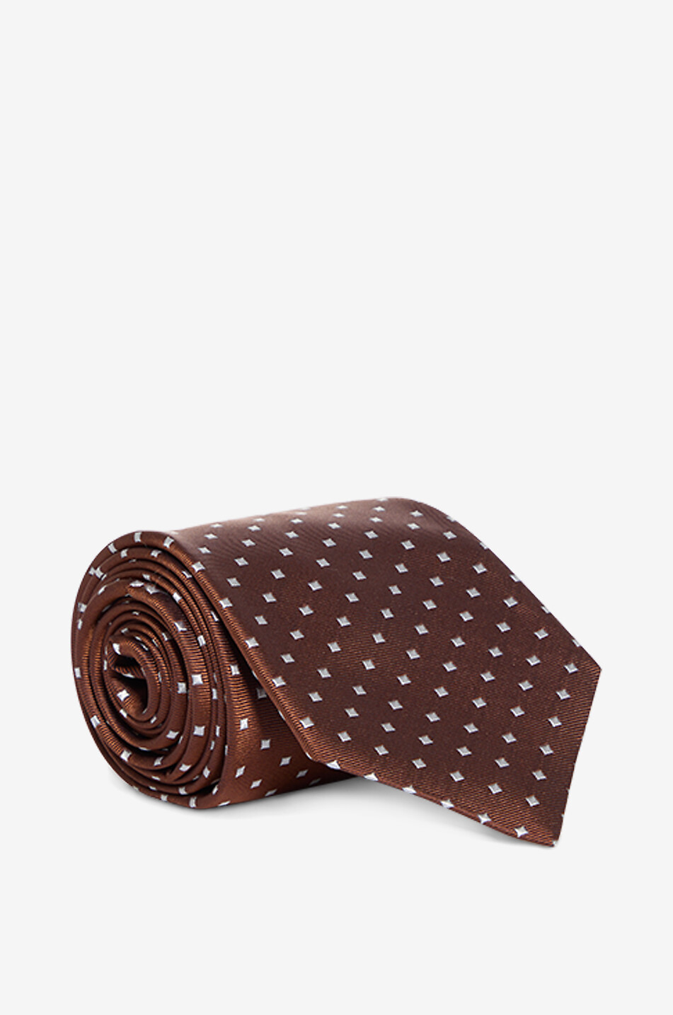 Printed silk tie