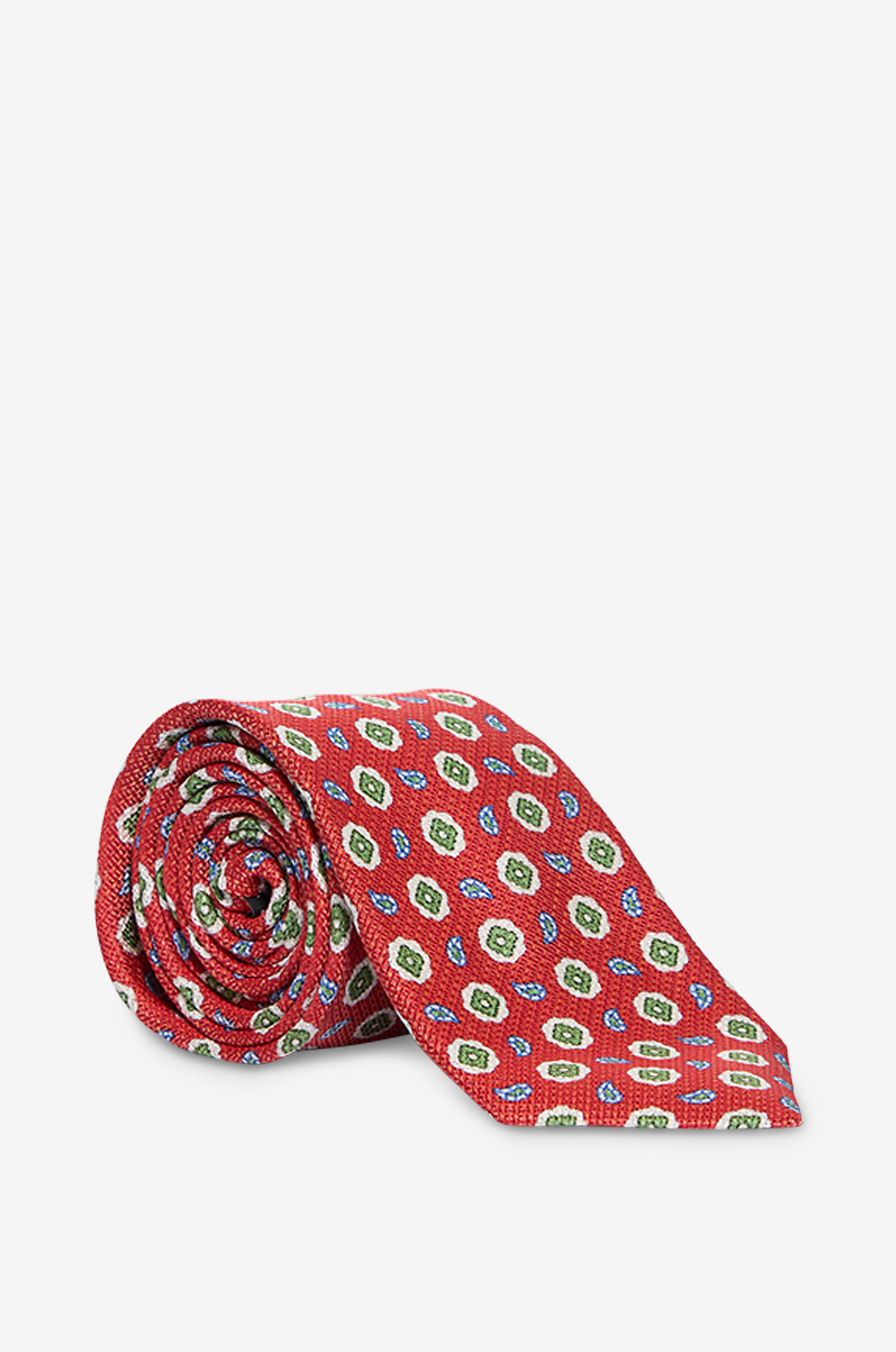 BONGENIE Krawatte aus Seide mit Print Herren MITTELORANGE 1