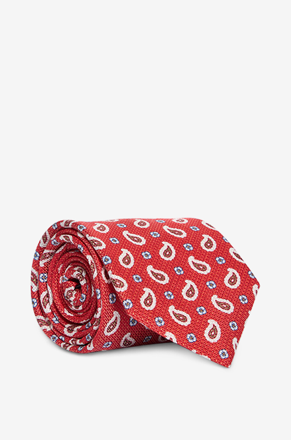 BONGENIE Printed silk tie Men RED 1