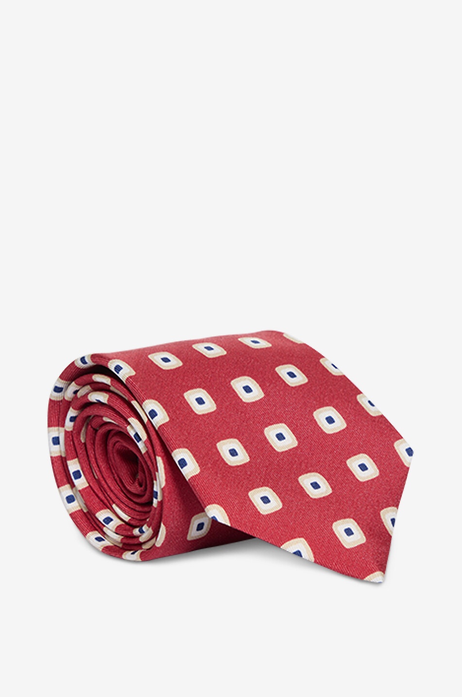 Printed silk tie