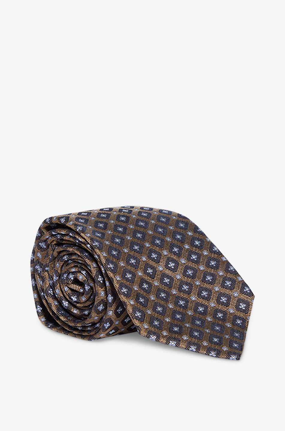 Printed silk tie