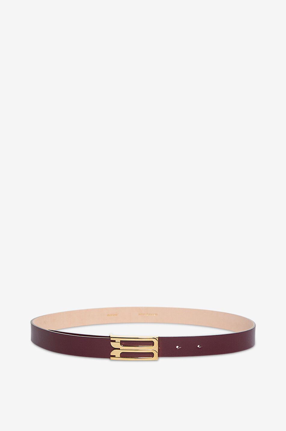 VICTORIA BECKHAM Glattleder-Gürtel Frame - 2 cm Damen DUNKELROT 1