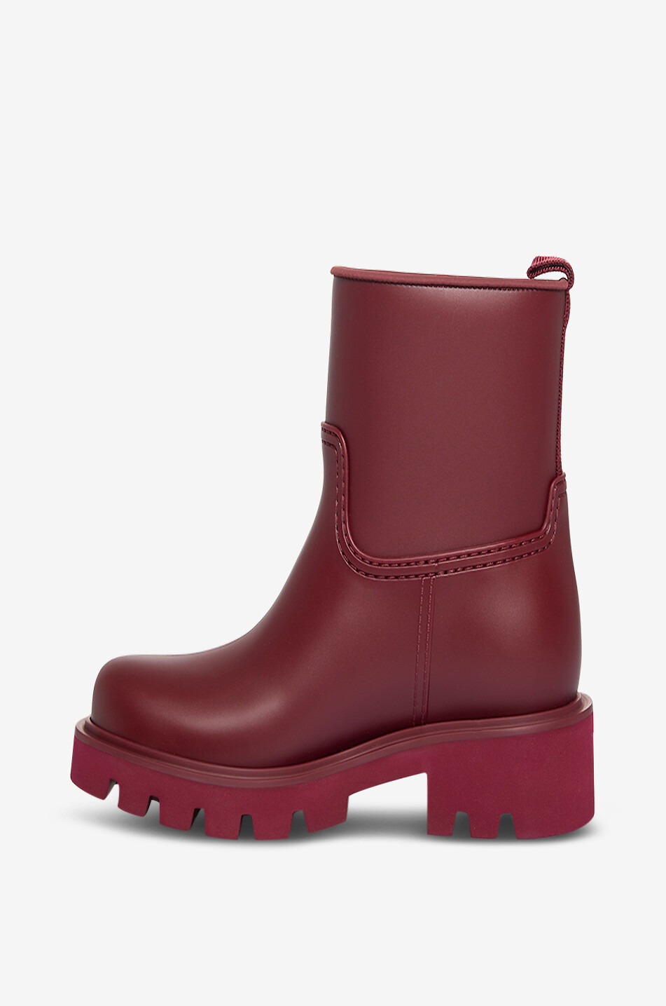MONCLER Bottines de pluie brillantes Kickstream 40 Femme ROUGE FONCÉ 3