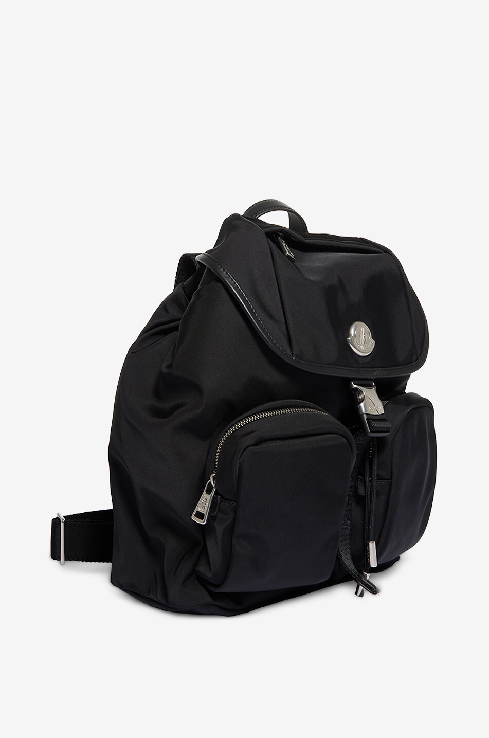 MONCLER Rucksack aus Nylon und Leder New Trick Damen SCHWARZ 2