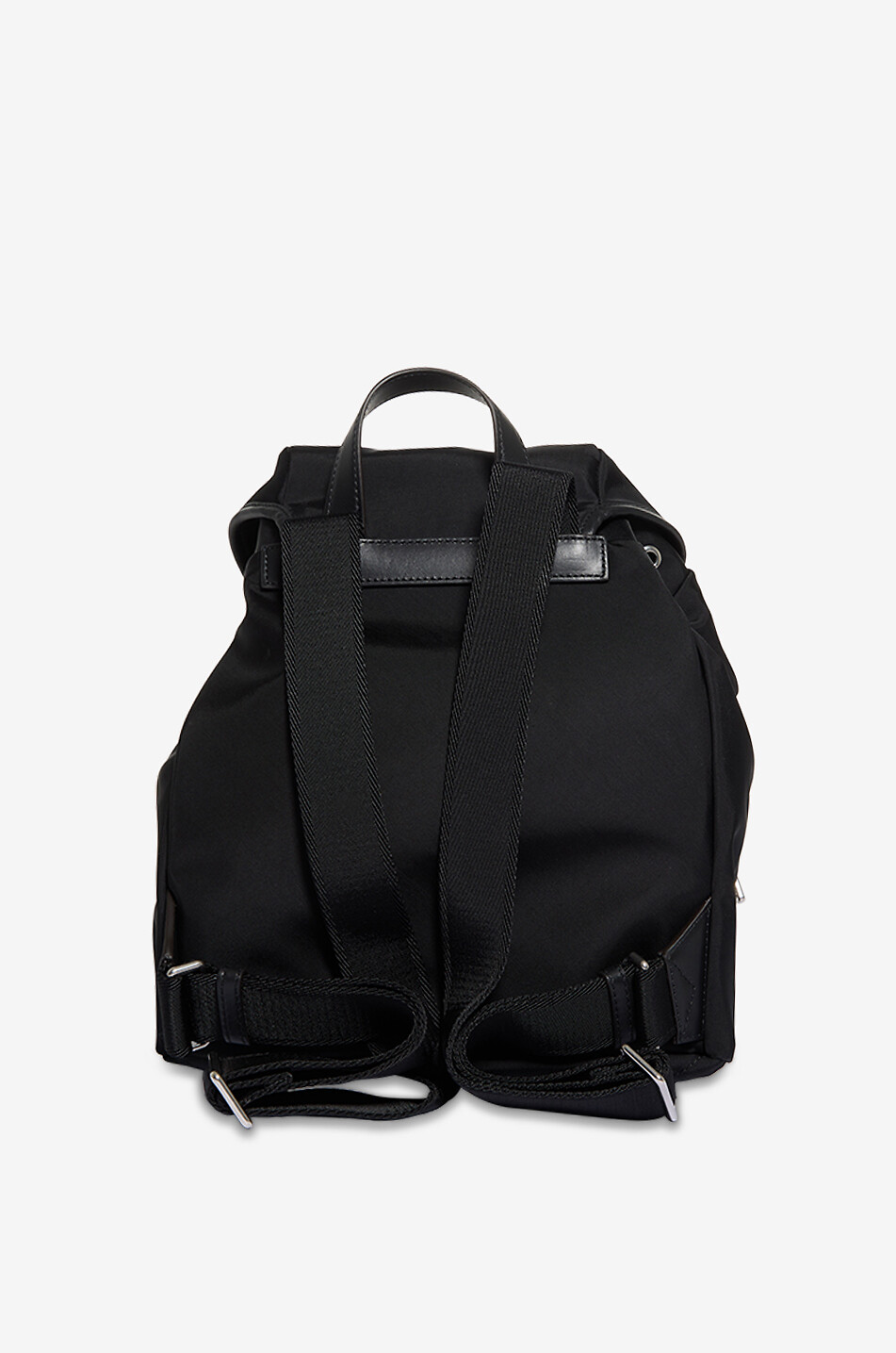 MONCLER Rucksack aus Nylon und Leder New Trick Damen SCHWARZ 3